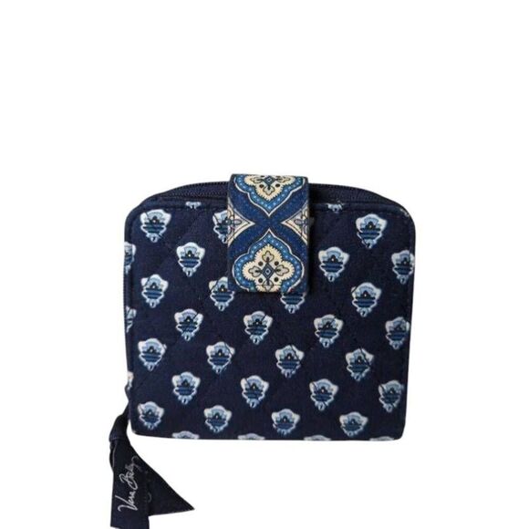 VERA BRADLEY Mini Zop Wallet in Nantucket Navy - Picture 2 of 4